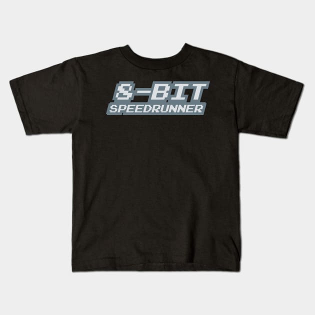 8-Bit Speedrunner Kids T-Shirt by PCB1981